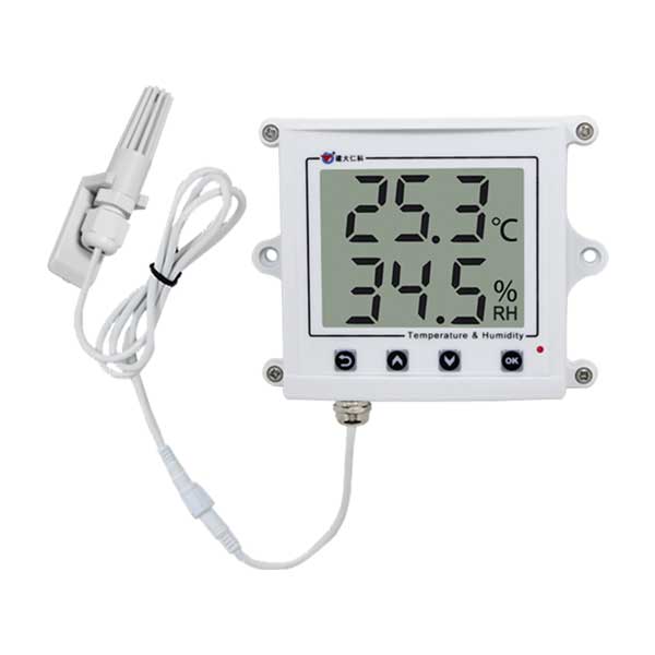 Temperature and Humidity Sensor/Transmitter with Display, Duct Mounted