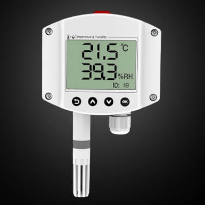 4-20mA Temperature and humidity sensor with PLC Realize Temperature control