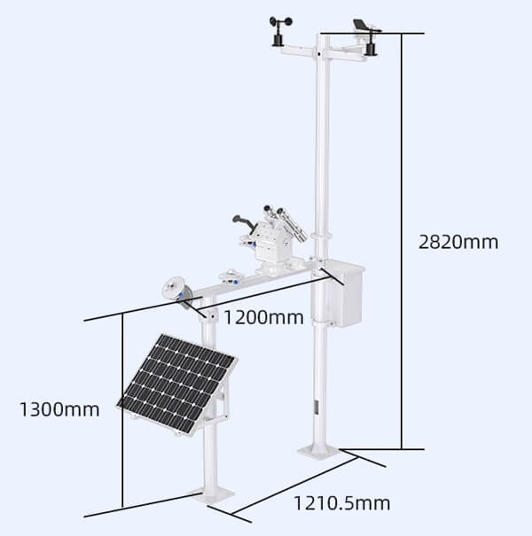 pv weather station size